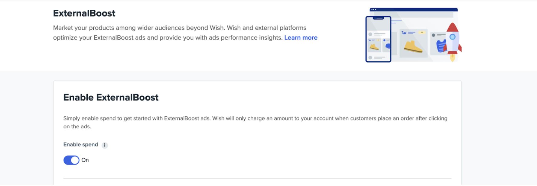 Wish 商户平台 ExternalBoost 的外部