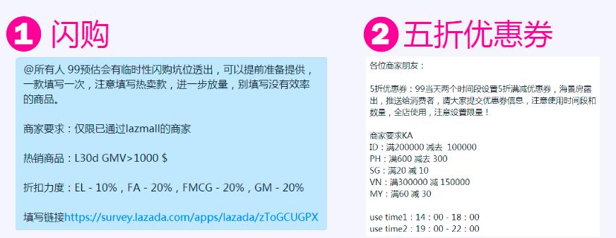 lazada双十一大促中卖家建议——关注资源位、上线店内直播、feed内容推送